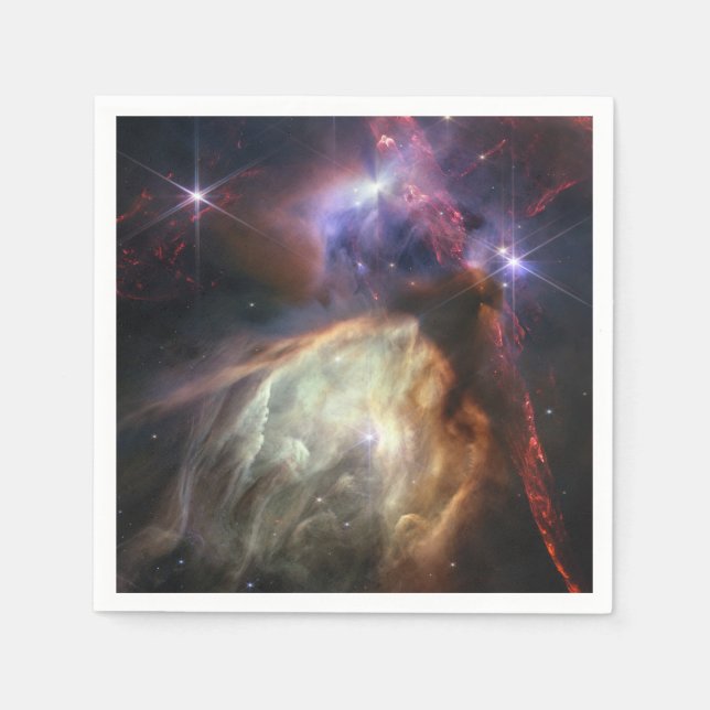 JWST Image of Rho Ophiuchi Stars Napkin (Front)