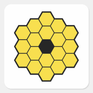 JWST James Webb Space Telescope Essential Square Sticker