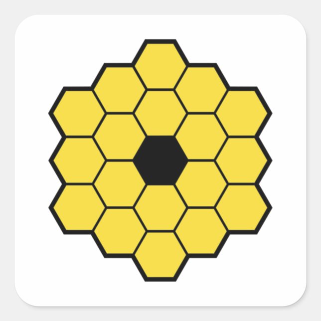 JWST James Webb Space Telescope Essential Square Sticker (Front)
