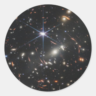 JWST James Webb Space Telescope First Image Classic Round Sticker