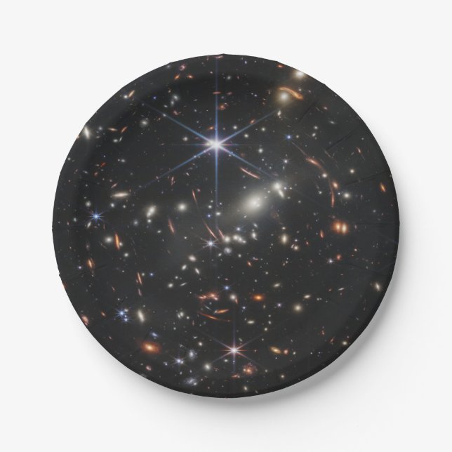 JWST James Webb Space Telescope First Images Paper Plate (Front)