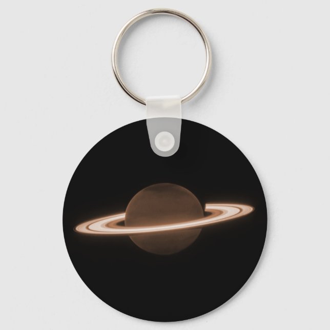 JWST James Webb Space Telescope Saturn Infrared Keychain (Front)
