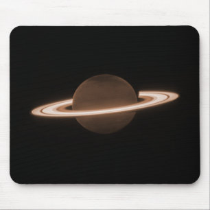 JWST James Webb Space Telescope Saturn Infrared Mouse Pad