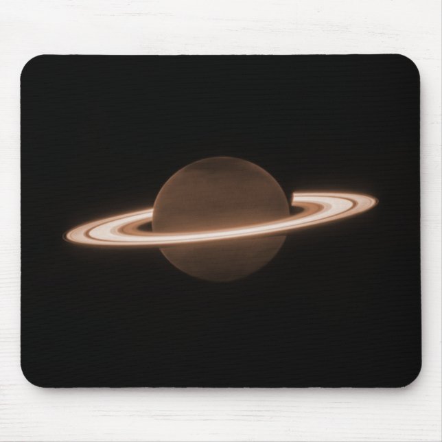 JWST James Webb Space Telescope Saturn Infrared Mouse Pad (Front)