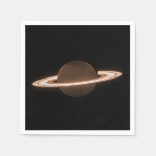 JWST James Webb Space Telescope Saturn Infrared Napkin