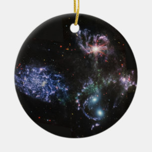 JWST James Webb Space Telescope Stephan’s Quintet Ceramic Ornament