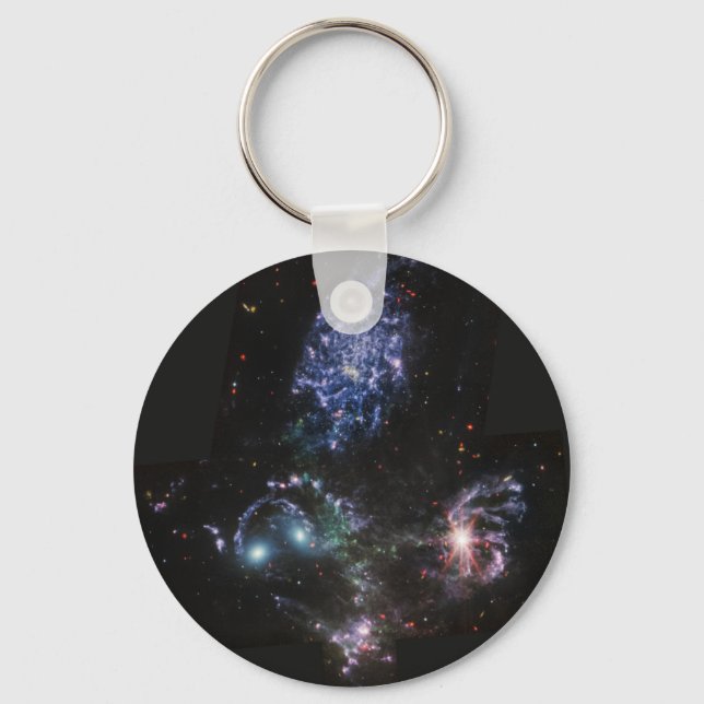 JWST James Webb Space Telescope Stephan’s Quintet Keychain (Front)