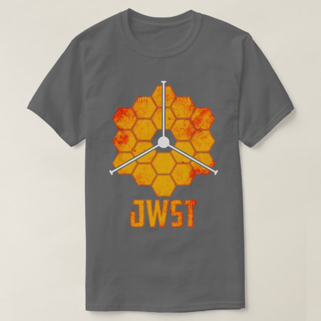 JWST James Webb Space Telescope T-Shirt (Design Front)