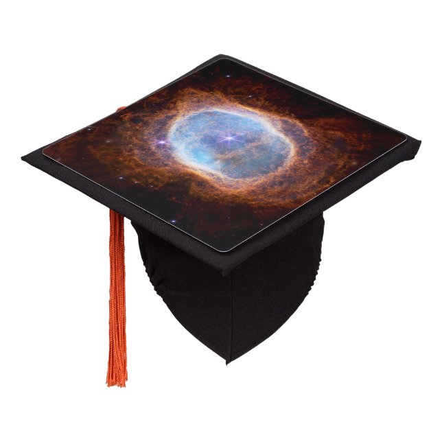 JWST James Webb Telescope Southern Ring Nebula  Graduation Cap Topper (Angled)