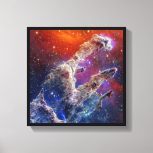 JWST Pillars of Creation NIRCam and MIRI Composite Canvas Print