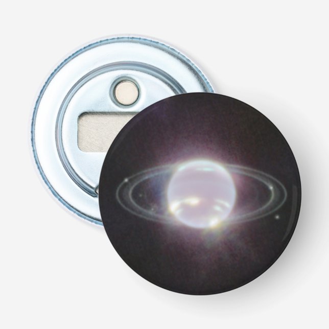 JWST Rings of Planet Neptune Bottle Opener (Front)