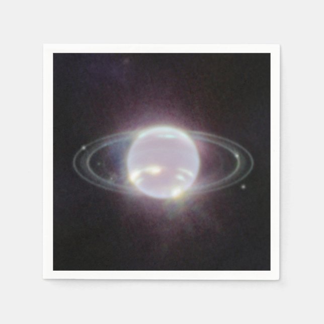 JWST Rings of Planet Neptune Napkin (Front)