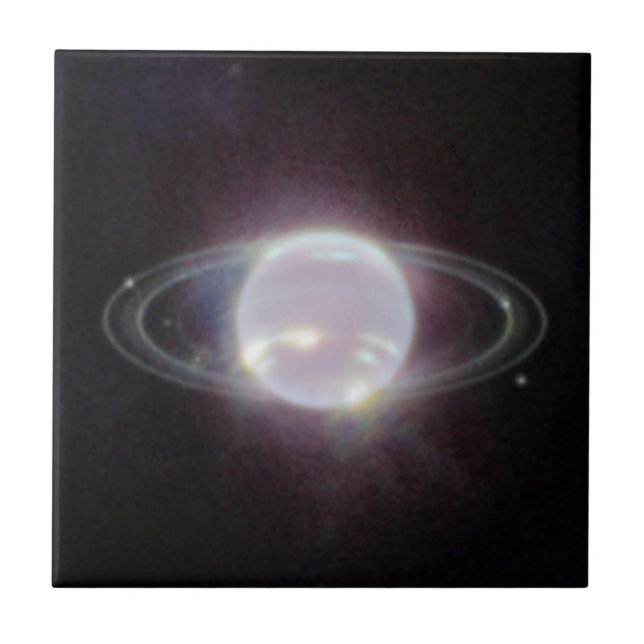 JWST Rings of Planet Neptune Tile (Front)