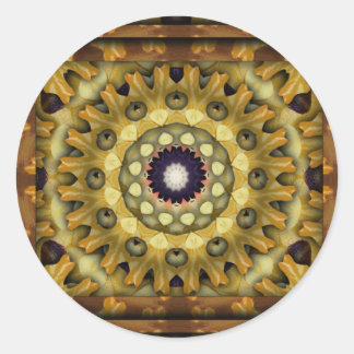 K117 Autumn Kali Classic Round Sticker