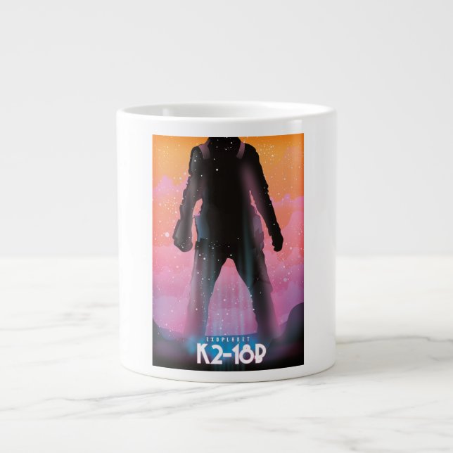 K2-18b exoplanet space art large coffee mug (Front)