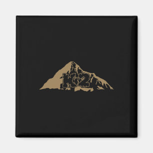 K2 - Mountain Climbing Rock Climber Everest Tee  Magnet