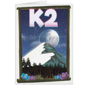 K2 Mountain travel poster