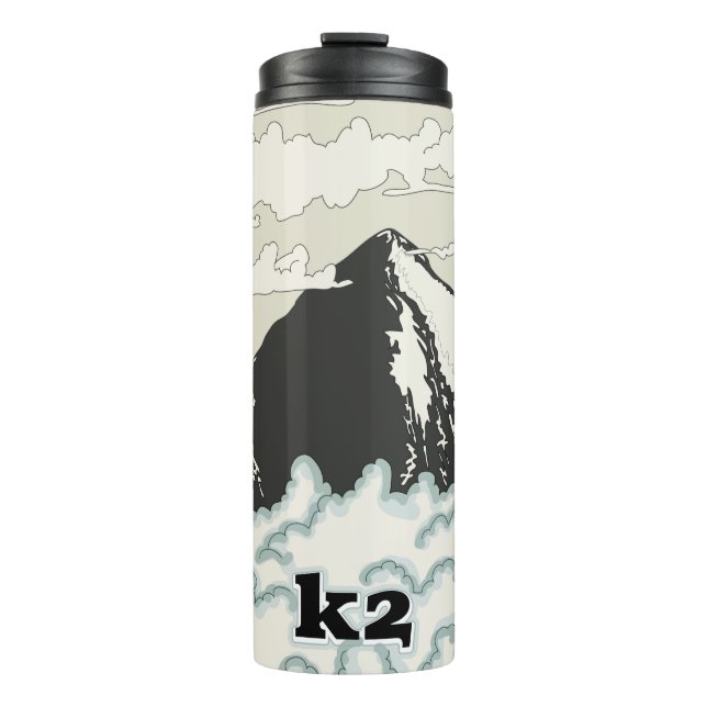 K2 Mountain Travel poster Two-Tone Coffee Mug (Front)