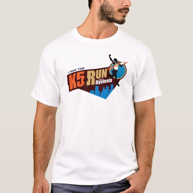 K5 Run for Dyslexia T-Shirt (Front)