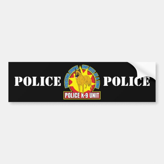 K9 Belgian Malinois Bite Bumper Sticker (Front)