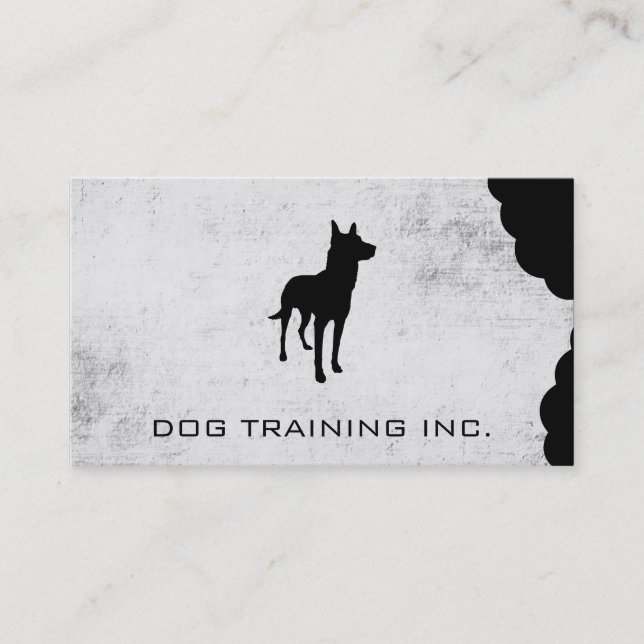 K9 | Bite Mark | Grunge Business Card (Front)