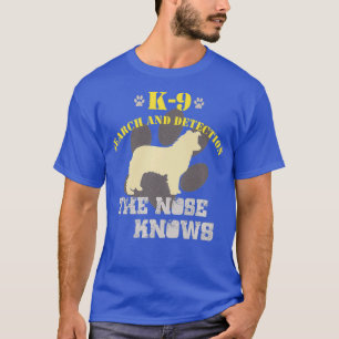 K9 Detection Dog Border Collie Sniffer Police K9 T-Shirt