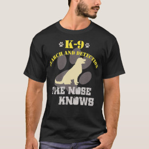 K9 Detection Dog Golden Retriever Sniffer T-Shirt