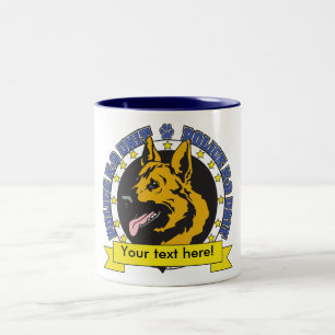 K9 German Shepherd Two-Tone Coffee Mug