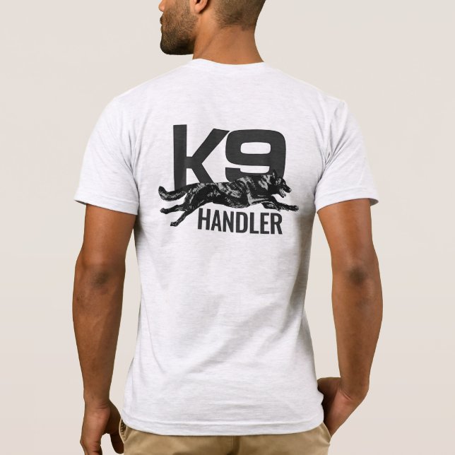 K9 Handler - Dutch Shepherd dog T-Shirt (Back)