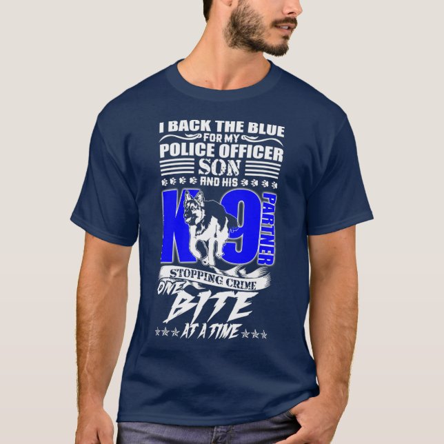 K9 Partner Police Officer Son Novelty T-Shirt (Front)
