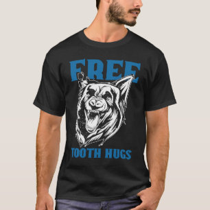 K9 Police Dog Free Tooth Hugs K9 Police Officer T-Shirt