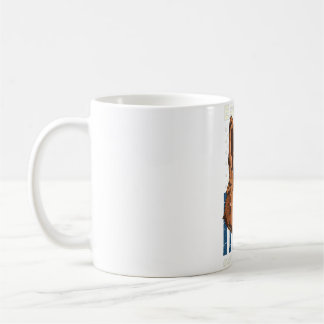 K9 Police Officer American Flag Ears Up System Coffee Mug
