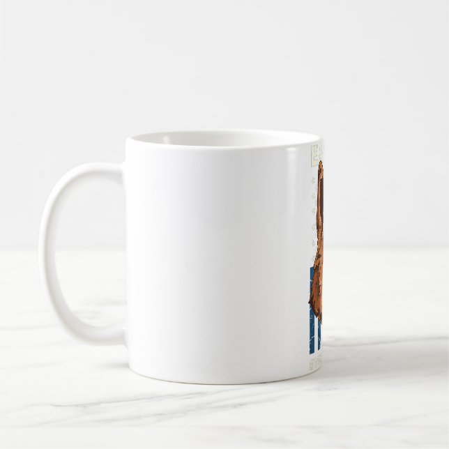 K9 Police Officer American Flag Ears Up System  Coffee Mug (Left)