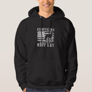 K9 Police Officer Design for K9 Thin Blue Line Hoodie