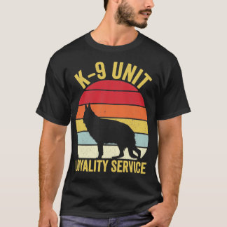 K9 Police Officer Police Dog Vintage2 T-Shirt
