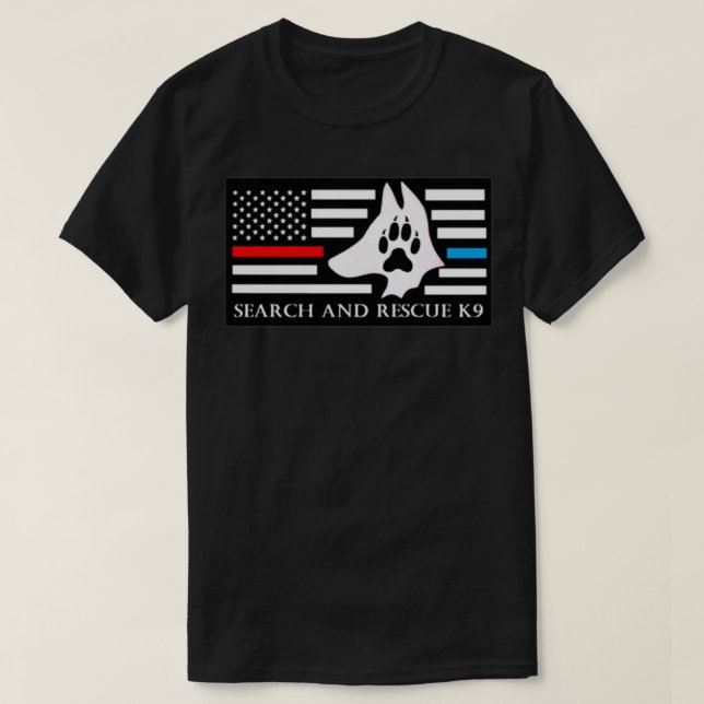 K9 Search and Rescue 17 T-Shirt (Design Front)