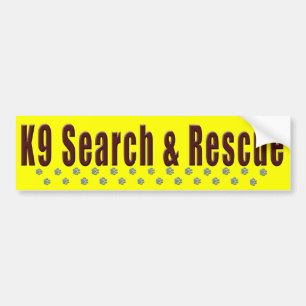 K9 Search & Rescue Bumper Sticker