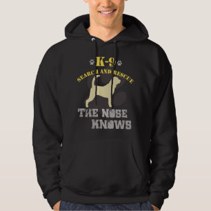 K9 Search & Rescue Dog Team Bloodhound Tracking SA Hoodie
