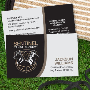 K9 Training - Dog Trainer - Canine Behaviourist  Business Card