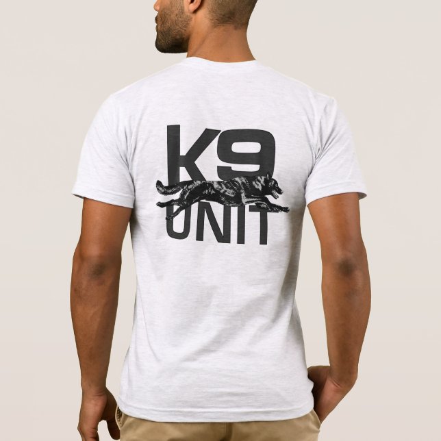 K9 Unit - Dutch Shepherd Dog T-Shirt (Back)
