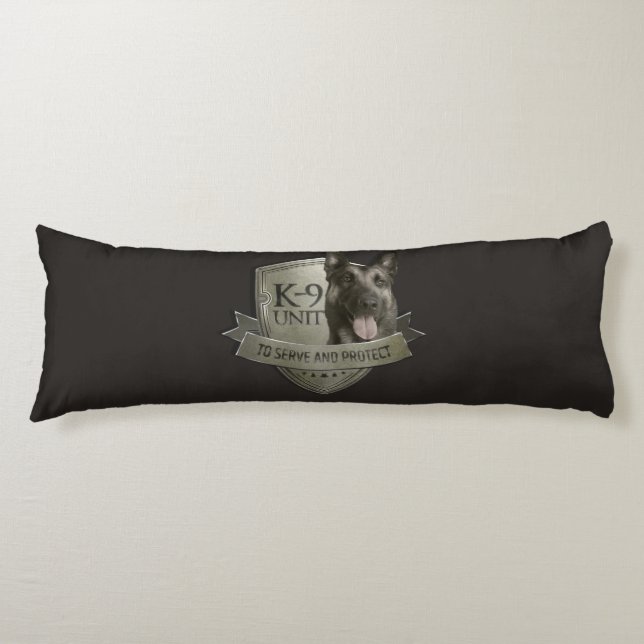 K9 Unit  - Malinois - Belgian shepherd Body Pillow (Front)