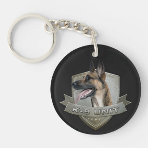 K9 Unit  - Malinois - Belgian shepherd Keychain