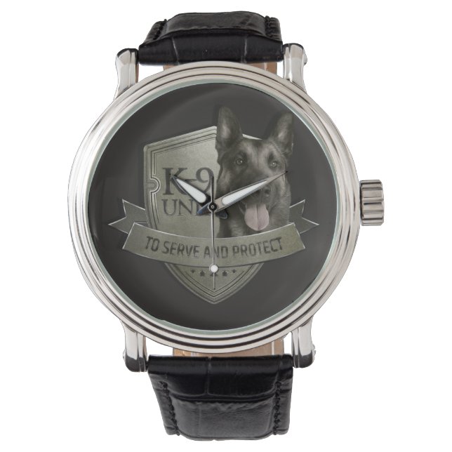 K9 Unit  - Malinois - Belgian shepherd Watch (Front)