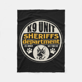 K9 Unit Sheriff's Department Fleece Blanket