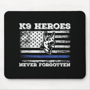 K9 Veteran Military Working Dog Usa Us Flag K9 Vet Mouse Pad
