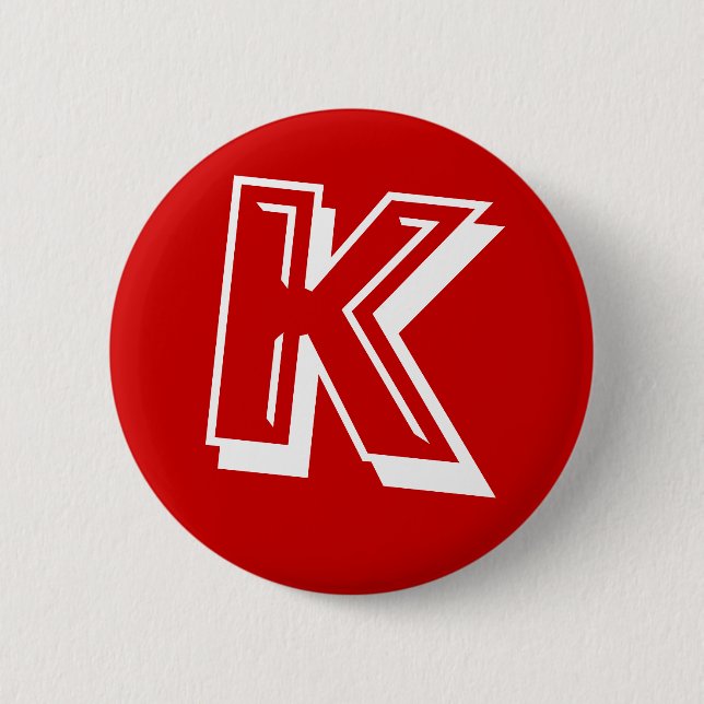 K 2 INCH ROUND BUTTON (Front)