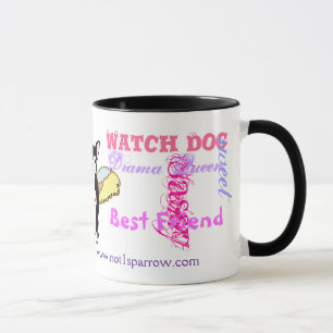 K-9 Cutie avec une tasse de cause
