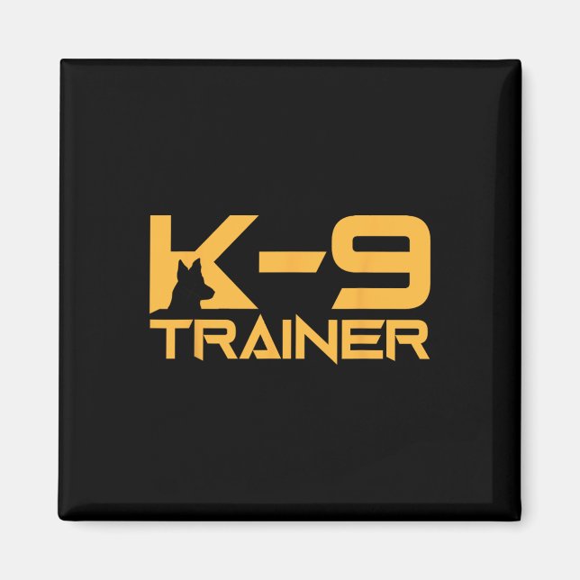 K-9 K9 Dog Handler Trainer Police Security Hallowe Magnet (Front)
