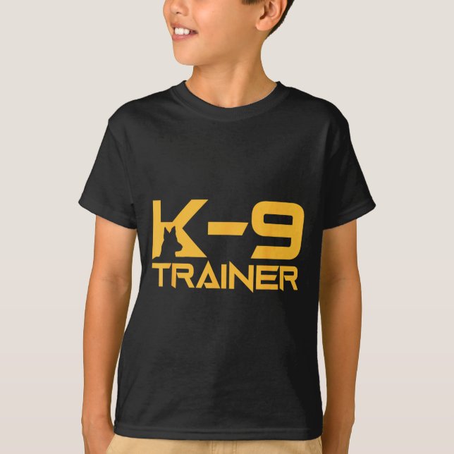K-9 K9 Dog Handler Trainer Police Security T-Shirt (Front)