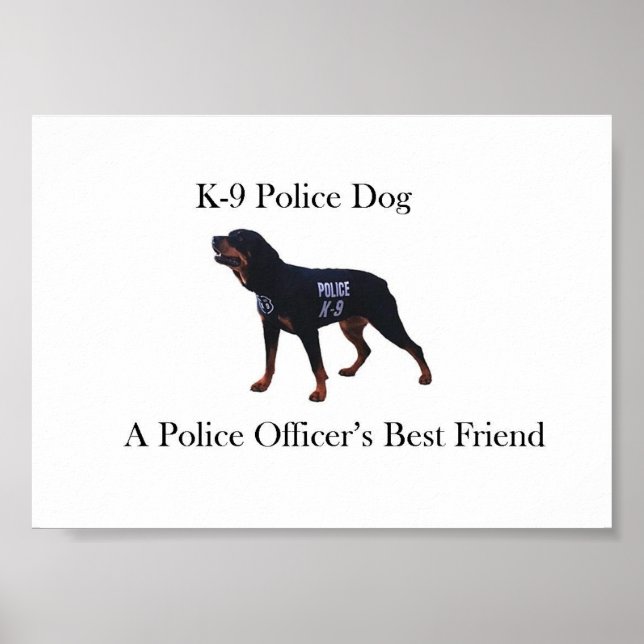 K-9 Police Dog Poster (Front)